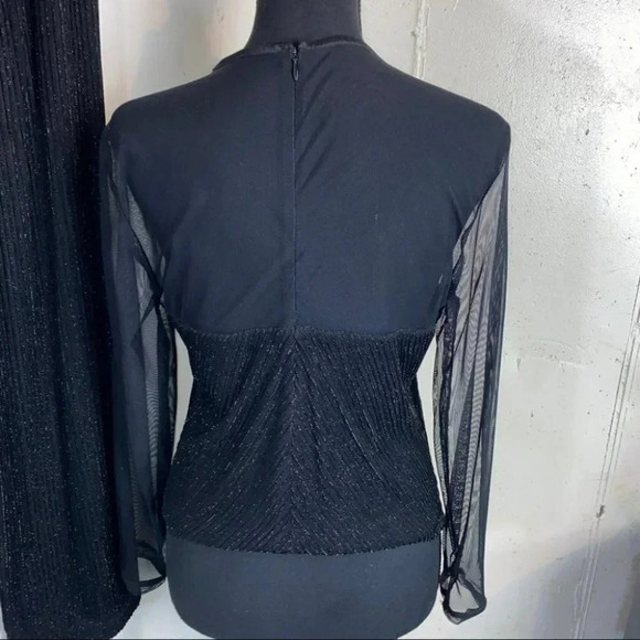 Jeffrey & Dara 2 piece pants & top  black‎ sheer glitter set - Picture 8 of 12